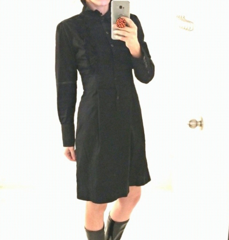 Gap Size 4 Front Button Ruffle Collar - image 1